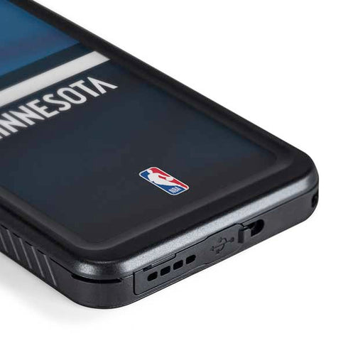 NBA Minnesota Timberwolves Jersey Galaxy S24 Plus Waterproof Case